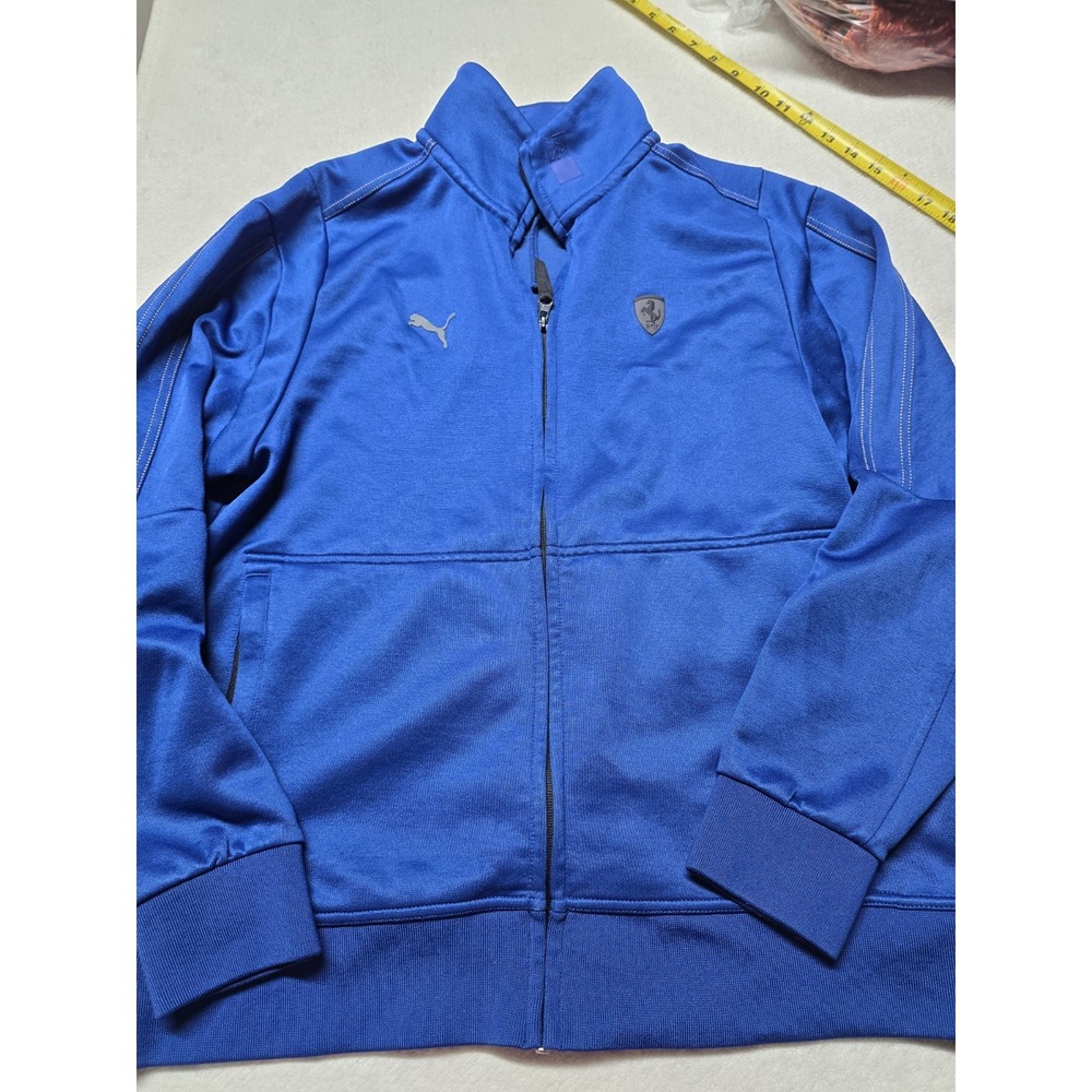 Puma Scuderia Ferrari F1 Full Zip Track Jacket Blue Men's Size Large L